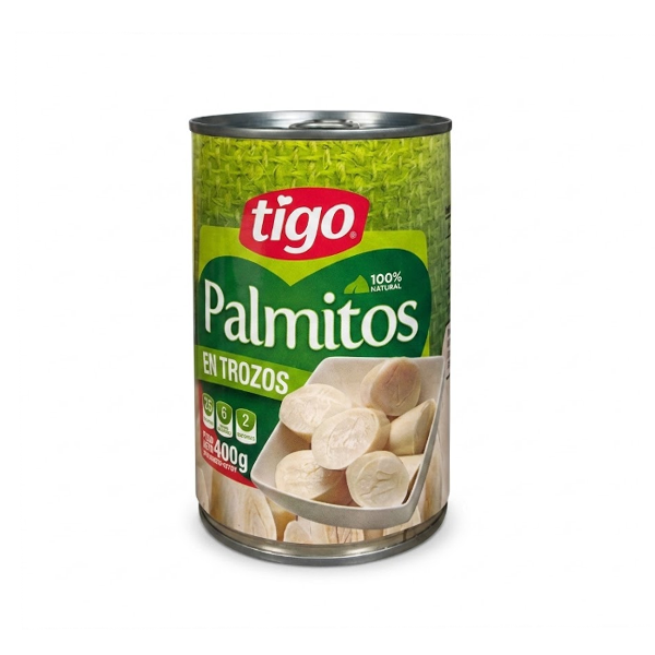 Tigo Palmitos En Trozos 400Gr.