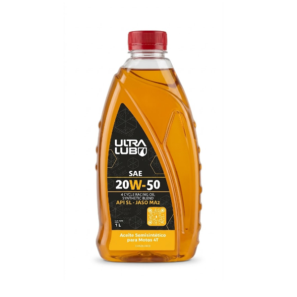 Ultra Lub Aceite Semisintetico Para Motos 4T 20W-50 1Lt.