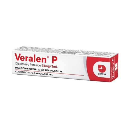 Veralen P Diclofenac Potásico Ampolla 75Mg/3Ml I.M Cofasa