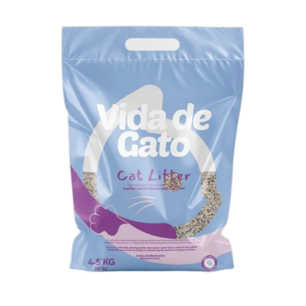 Vida De Gato Arena De Bentonita Para Gato 4.5Kg