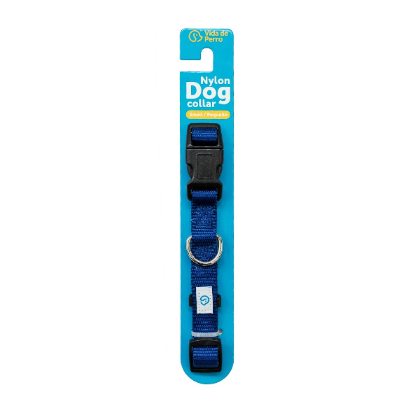 Vida De Perro Collar Para Perro Azul Marino Talla S.Vdp-1015-S-Nvb