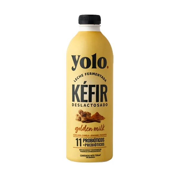 Yolo Kefir Deslactosado Golden Mix 750Ml