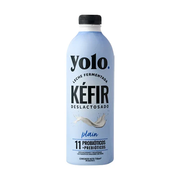 Yolo Kefir Deslactosado Plain 750Ml