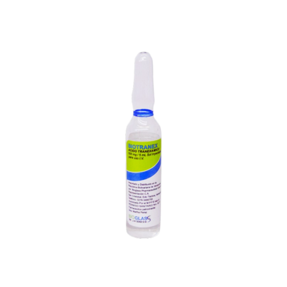 Acido Tranexamico - Biotranex Ampolla 500Mg/5Ml I.V Bioglass