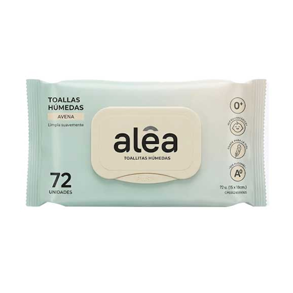 Alea Toallita Humeda Avena 72 Unidades