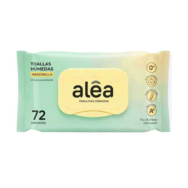 Alea Toallita Humeda Manzanilla 72 Unidades