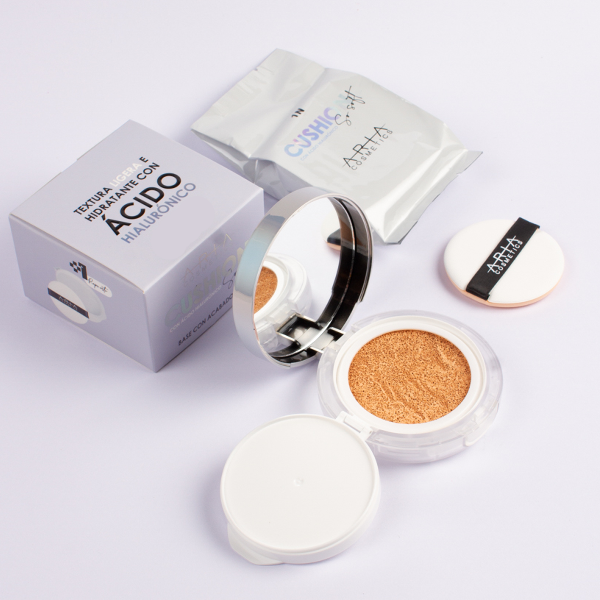 Aria Cosmetics Cushion So Soft / Base Mate Tono 1N Marfil 20Ml - Imagen 4