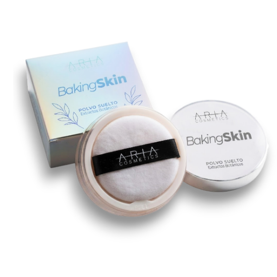 Aria Cosmetics Polvo Suelto  Baking Skin  Tono  03 Beige 10Gr