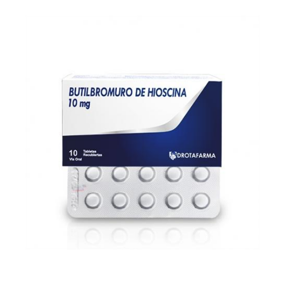Butilbromuro De Hioscina10Mg X 10 Tabletas De Dispensador Drotafarma