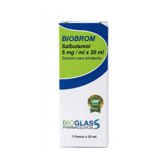 Biobrom -Salbutamol Sol./Inh 5Mg/Ml X 20Ml.Bioglass