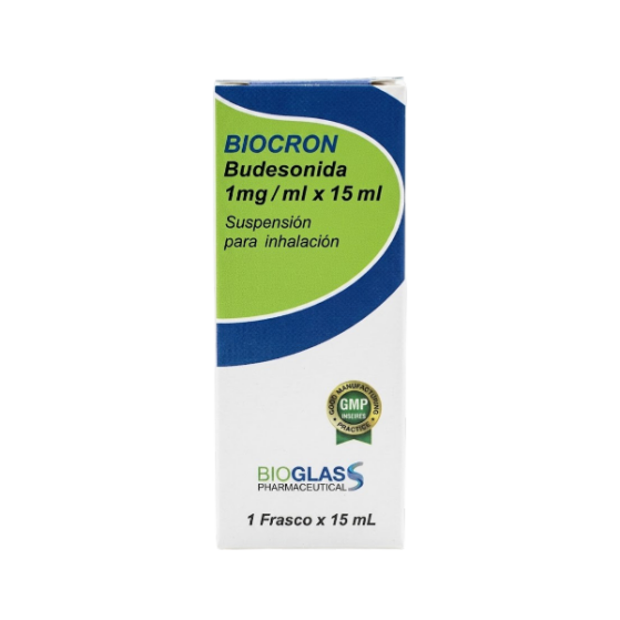 Biocron-Budesonida Solucion Para Inhalacion 1Mg/Ml X 15Ml.Bioglass