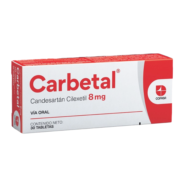 Carbetal Candesartán 8Mg X 30 Tabletas Cofasa