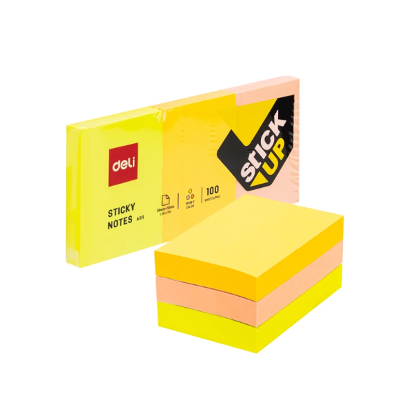 Deli Stick Up Notas Autoadhesivas X100 76X51Mm