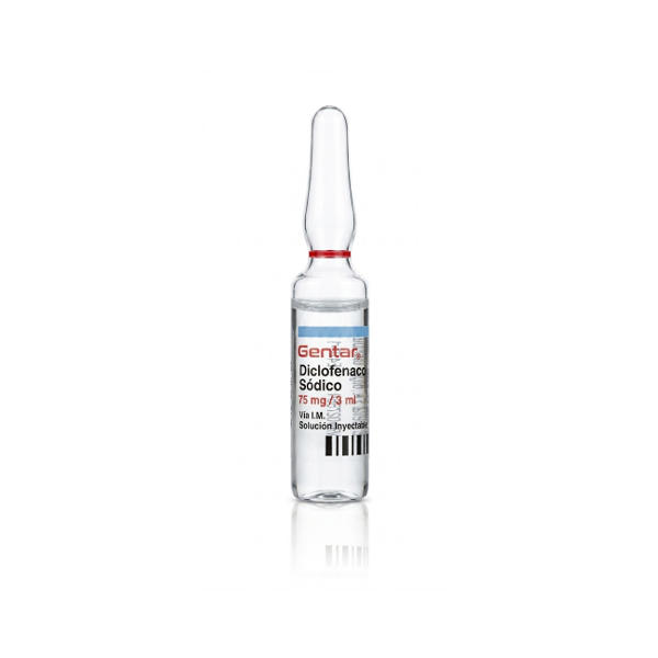 Diclofenac Sódico Ampolla 75Mg/3Ml I.M Genfar