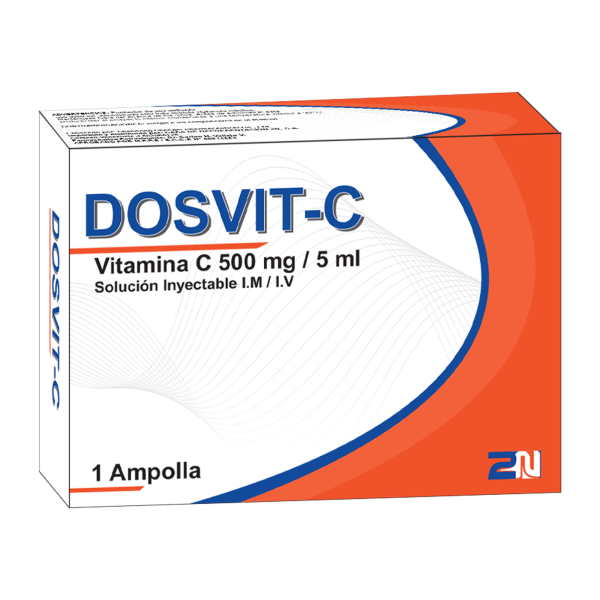 Dosvit-C Ampolla Ácido Ascórbico  500Mg/5Ml I.M/I.V 2N