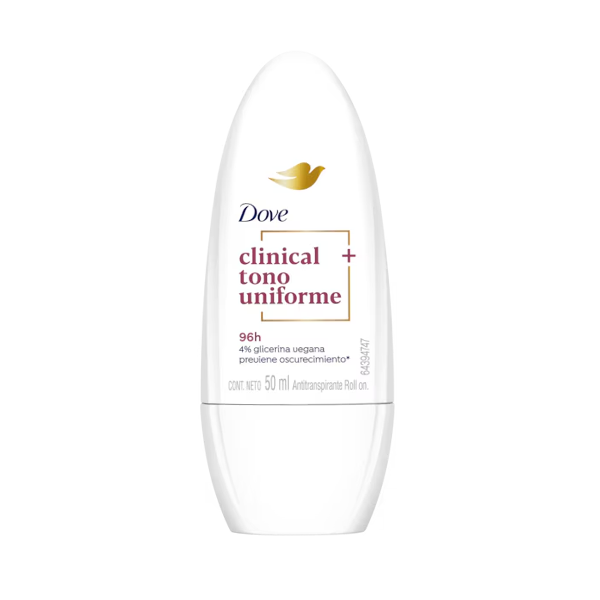 Dove Desodorante Roll-On Clinical+Tono Uniforme 50Ml.