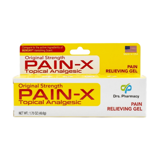 Drs Pharmacy Original Strength Pain-X Topical Analgesic Gel 49.6Gr