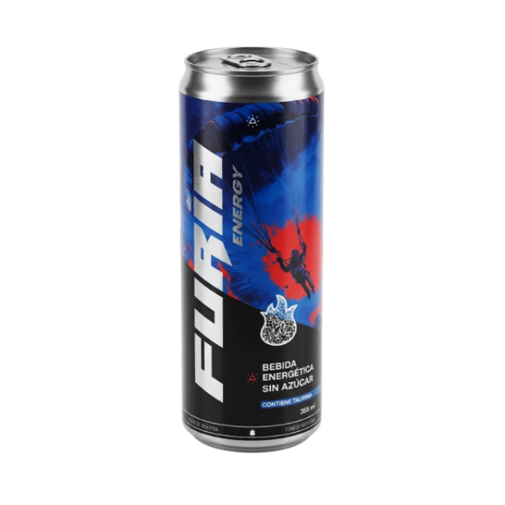 Furia Bebida Energetica Sin Azucar 355Ml.