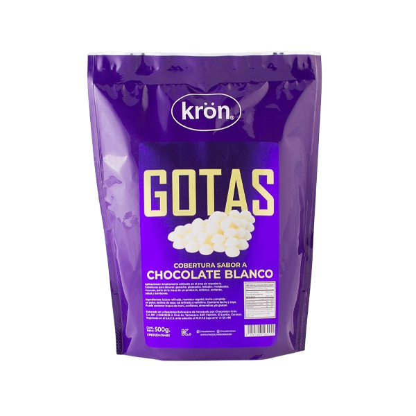 Kron Gotas Chocolate Blanco 500Gr