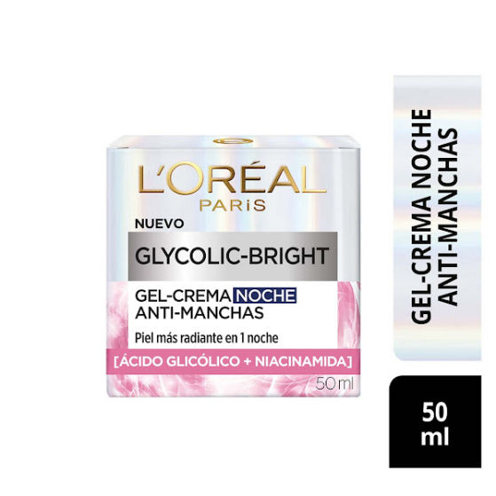 Loreal Glycolic Bright Crema Anti Manchas Noche 50Ml