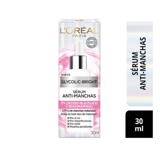 Loreal Glycolic Bright Serum Anti Manchas 30Ml