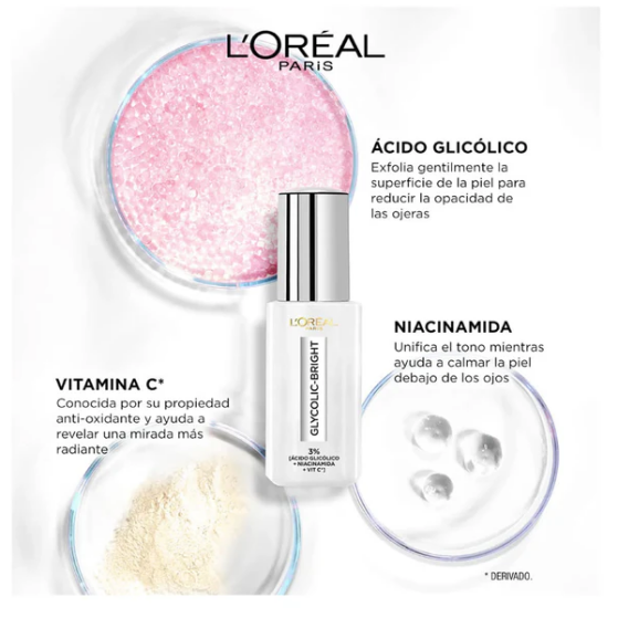 Loreal Glycolic Bright Serum Anti Ojeras 20Gr - Imagen 3