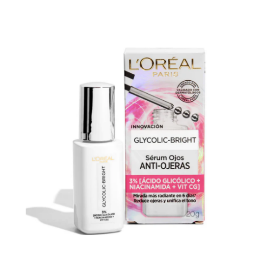 Loreal Glycolic Bright Serum Anti Ojeras 20Gr
