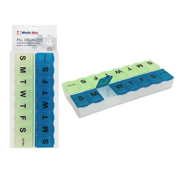 Medic Max Organizador De Pildoras 21.8X9.5X3.5Cm N23-02127