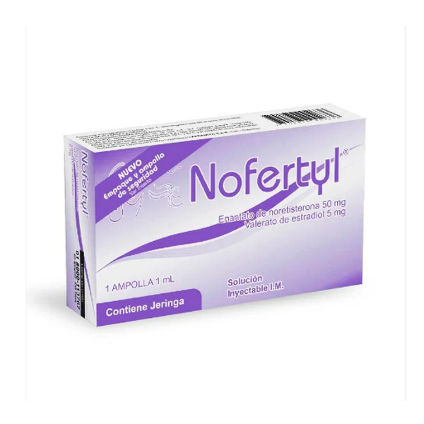 Nofertyl Noretisterona + Estradiol Ampolla 50Mg/5Mg X 1Ml I.M Lafranco