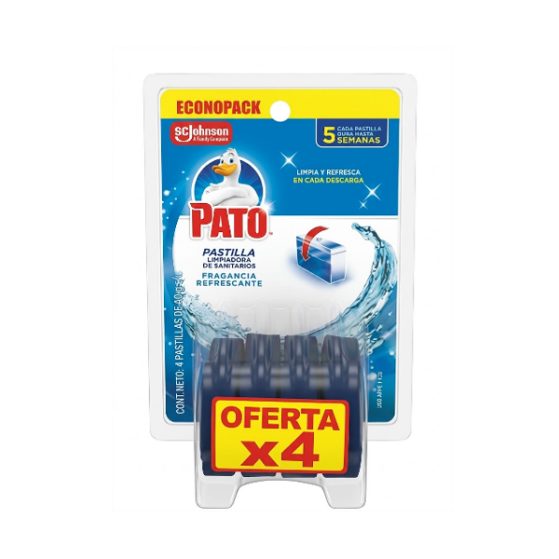 Pato Pastilla Para Tanque  X 4 /40G C/U