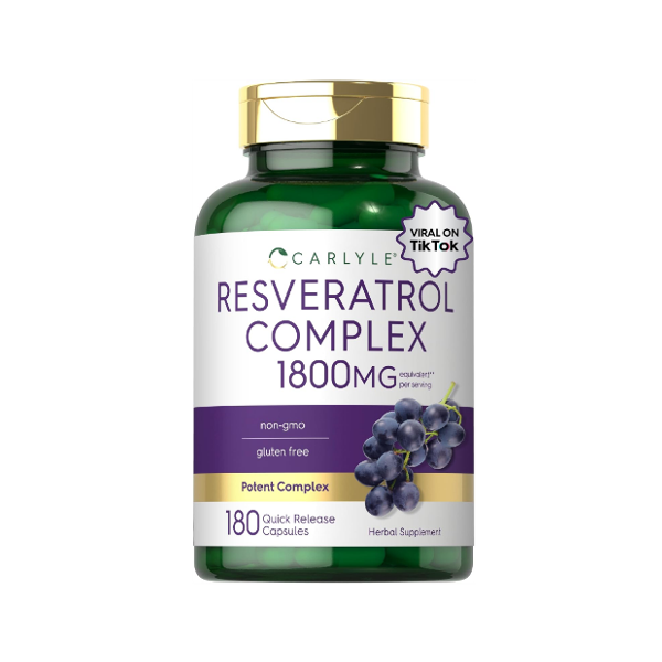 Resveratrol 1800Mg X 180 Cápsulas Carlyle