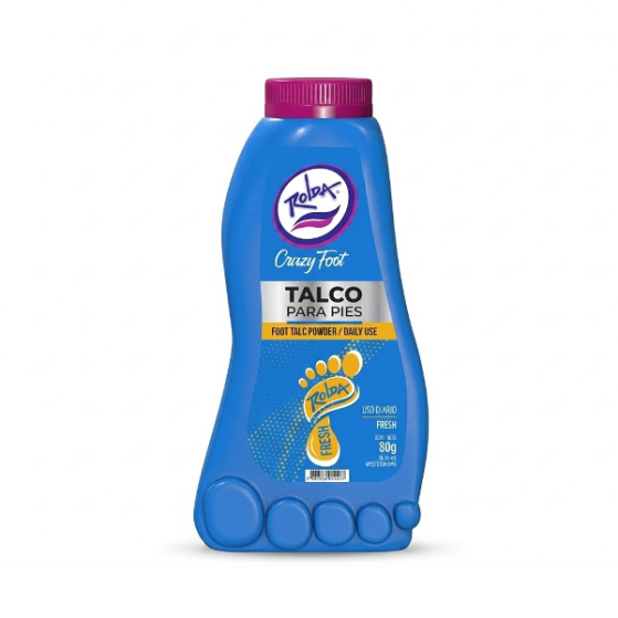Rolda Talco Para Pies  Fresh 80Gr