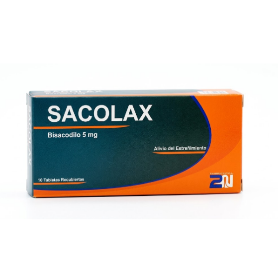 Sacolax  Bisacodilo 5Mg X 10 Tabletas 2N