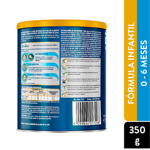 Similac 5-Hmo 0-6 Meses 350Gr - Imagen 3