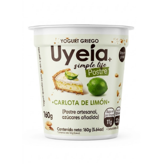 Uyeia Yogurt Griego Postre Carlota De Limon 160Gr