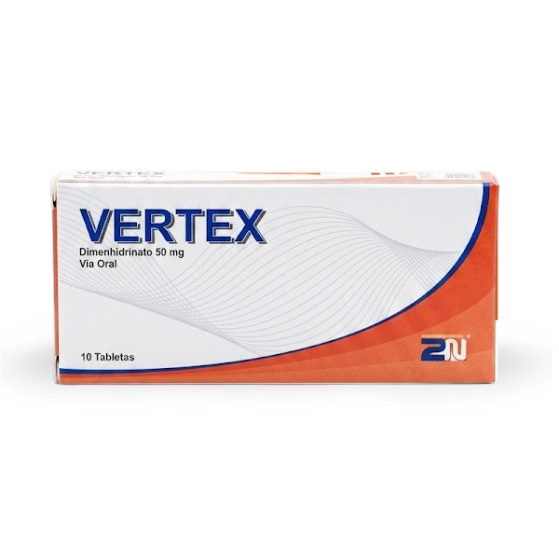 Vertex Dimenhidrinato 50Mg X 10 Tabletas 2N