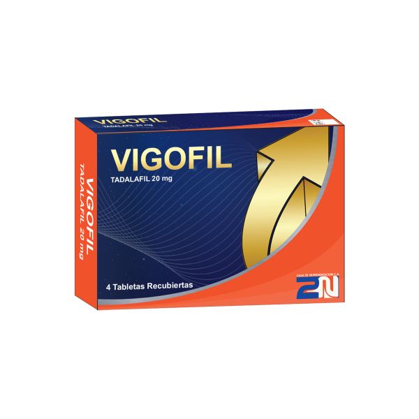 Vigofil Tadalafilo 20Mg X 4 Tabletas 2N