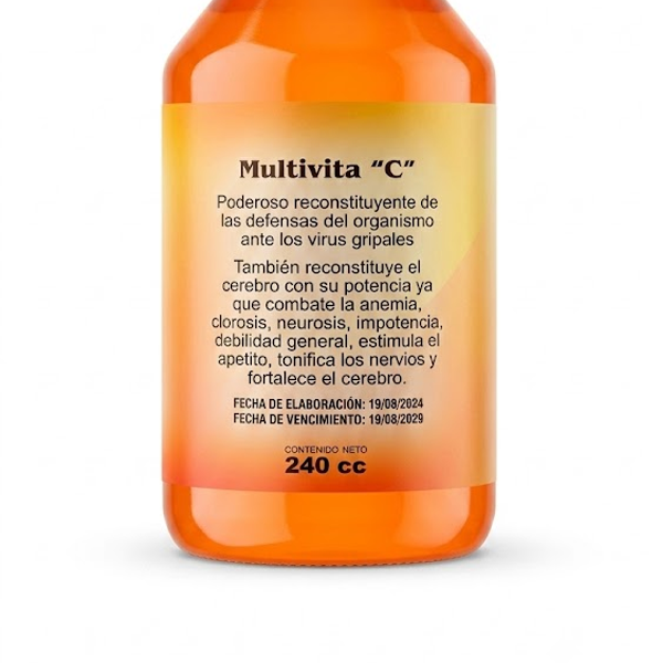 Vitamina C Naranja Jarabe X 240 Ml Natur Life - Imagen 3
