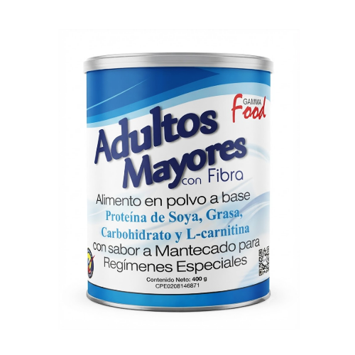 Adultos Mayores Con Fibra Alimento Polvo 400Gr.Gamma Food
