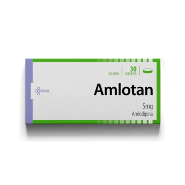 Amlotan  Amlodipina 5Mg X 30 Tabletas Zoriak