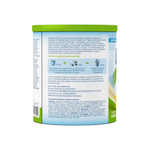 Enterex Kids Alimento Polvo Vainilla 400 Gr. - Imagen 3