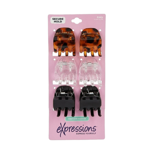 Expressions Set 6Pcs  Ganchos P./Cabello Tsj1129/6
