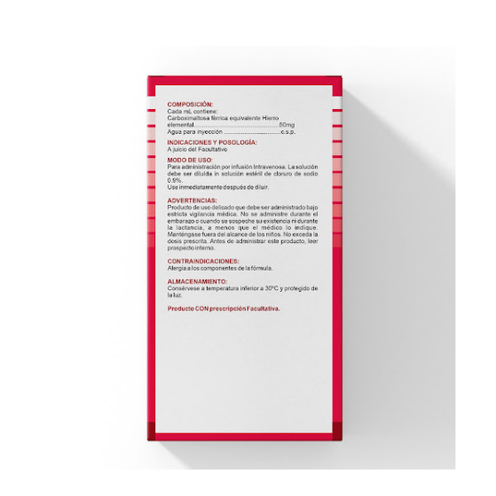 FERRUMIA AMPOLLA 500MG/10ML I.V.ZORIAK - Imagen 3