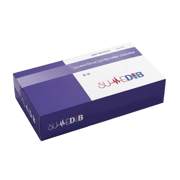 Guantes De Latex Para Examen Talla M Sin Polvo X 100 Unidades Sumedib