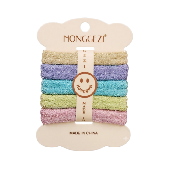 Honggezi Set.5Pcs Colas Para  Cabello/Elasticas 40679