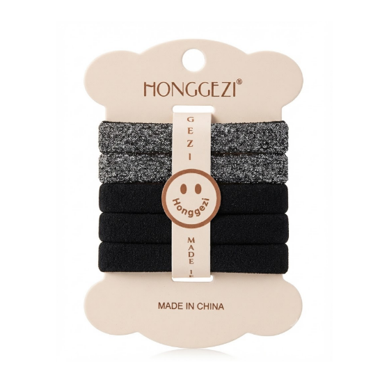 Honggezi Set.5Pcs Colas Para Cabello /Elasticas 40681