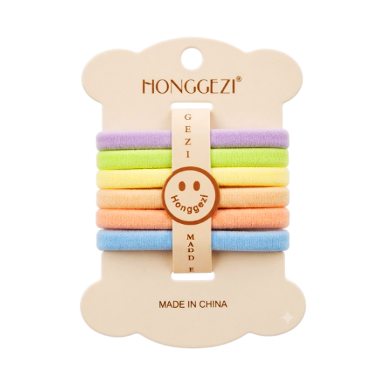 Honggezi Set.6Pcs Colas Para Cabello/Elasticas 40682