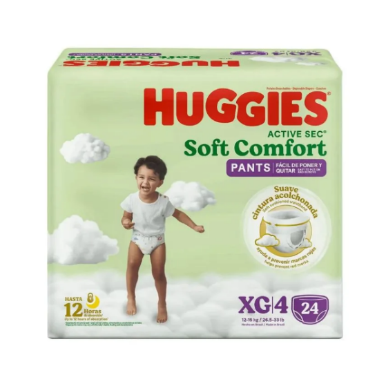 Huggies Pañal Active Sec Pants Xg X 24Unds