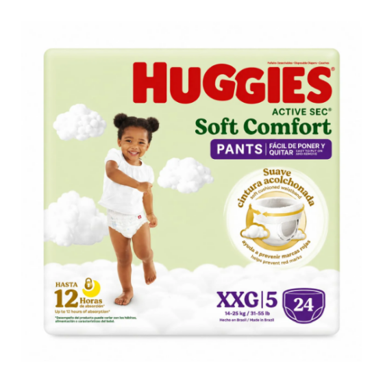Huggies Pañal Active Sec Pants Xxg X 24Unds
