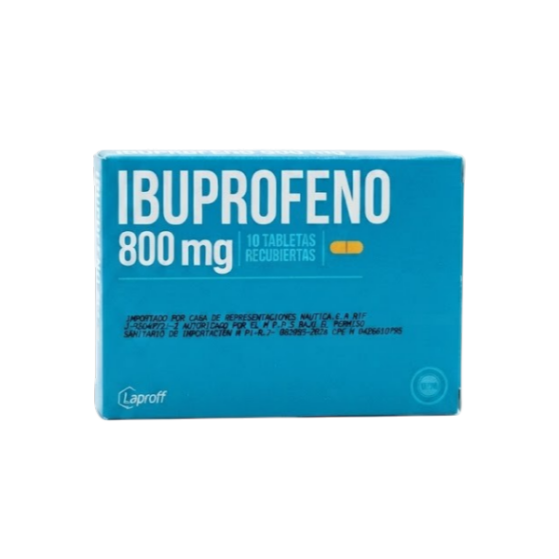 Ibuprofeno 800Mg X 10 Tabletas Laproff